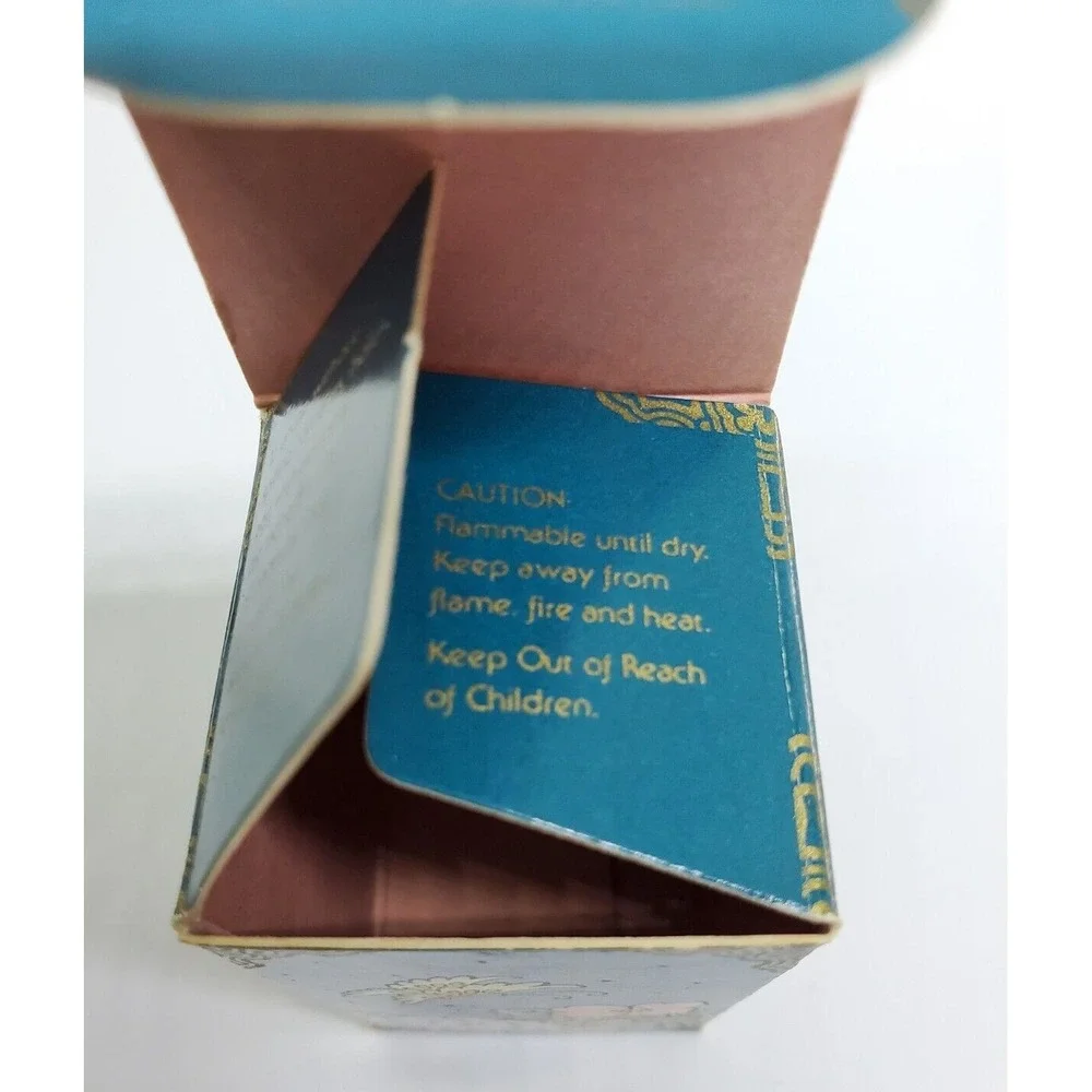 Vtg Avon Oriental Egg Delicate Blossoms Charisma Empty Perfume Bottle and Box‎